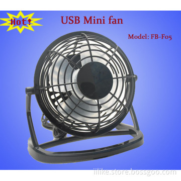 Mini USB Fan with ABS Frame, 5V DC Voltage, Various Colors are Available
